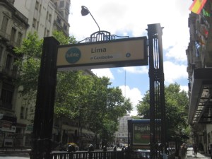 The "metro" in Buenos Aires