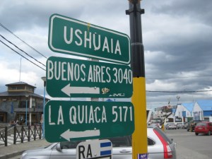 Ushuaia sign