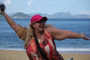 Cat on the beach in Rio