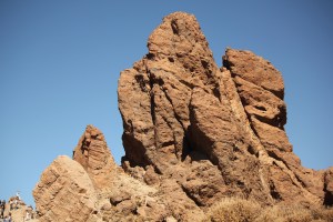 Rock formations near Teite Volcano