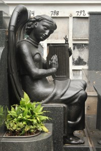 Statue in cemetery in Sao Paulo