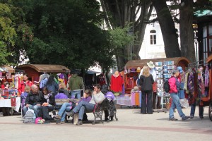 Market in centre of town