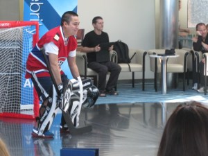 Ball hockey on the Celebrity Constellation