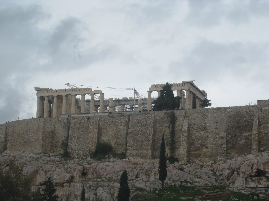 View of the Acropolis form the New Acropolis Museum