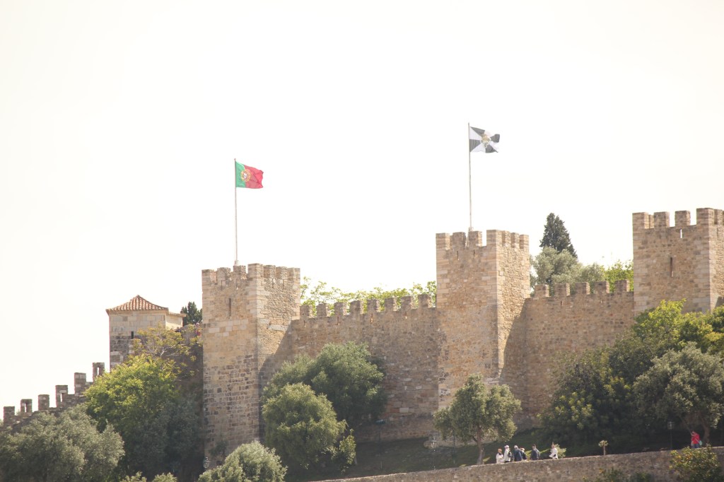 View of the castle from the Santa Justa Elevator