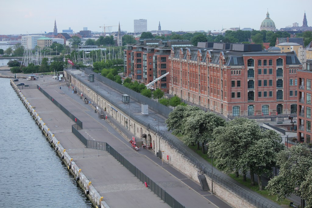 Cruise dock at Copenhagen, Denmark