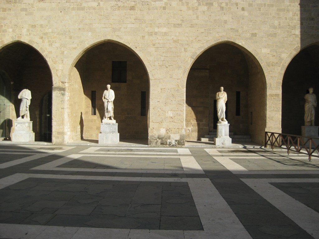 Main courtyard in the Palace of the Grandmasters