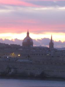 Sunset over Valletta