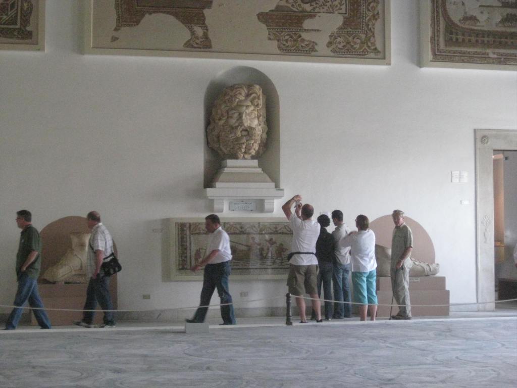 Head of Zeus statue in the Bardo Museum